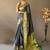 Blue woven design zari patola saree