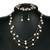 Beads studded three layer necklace earrings & bracelet bharatanatyam