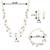 Beads studded three layer necklace earrings & bracelet bharatanatyam