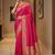 Magenta zari silk blend designer banarasi saree