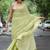 Lime  cotton saree