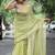 Lime  cotton saree