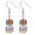 Multi fancy layered necklace earrings set beads studded festive