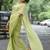 Lime  cotton saree