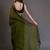 Olive  cotton saree