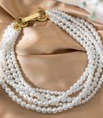 Gold plated beads studded elegant necklace fashion jewellery gift for women
