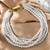 Gold plated beads studded elegant necklace fashion jewellery gift for women