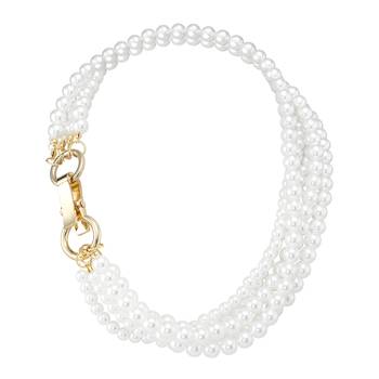 Gold plated beads studded elegant necklace fashion jewellery gift for women 3