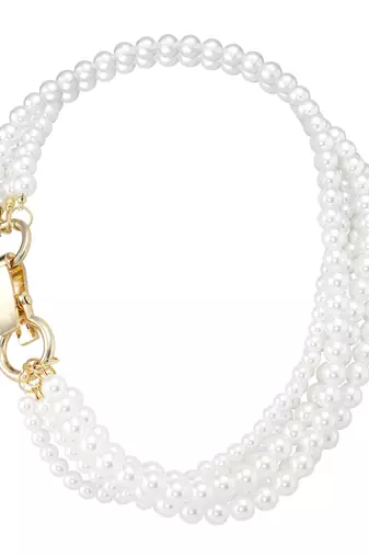 Gold plated beads studded elegant necklace fashion jewellery gift for women