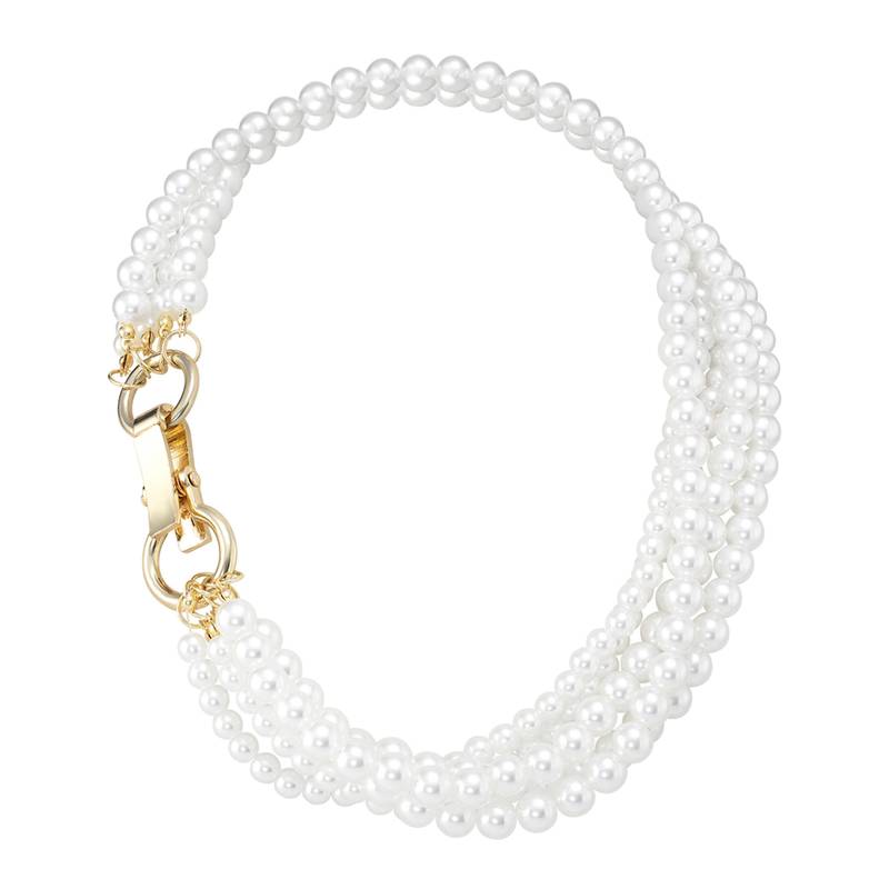 Gold plated beads studded elegant necklace fashion jewellery gift for women