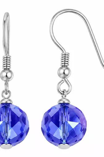 Blue black western layered necklace earrings set for women