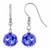 Blue black western layered necklace earrings set for women