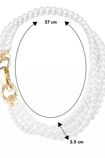 Gold plated beads studded elegant necklace fashion jewellery gift for women