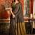 Brown designer saree