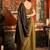 Brown designer saree