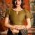 Brown designer saree