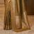 Olive zari silk blend designer banarasi saree