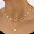 White two layer fancy necklace pearl studded festive casual wear jewelry for women