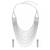 White fancy layered necklace earrings cz studded festive evening