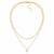 White two layer fancy necklace pearl studded festive casual wear jewelry for women