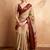 Beige woven design zari art silk kanjeevaram saree