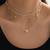 Stylish 3 layer chain necklace pearl studded casual contemporary jewelry for women