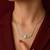 Solitaire pendant chain crystal studded casual daily wear jewelry for women