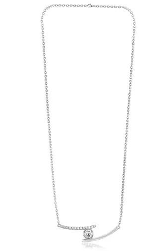 Solitaire pendant chain crystal studded casual daily wear jewelry for women