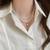 White layered two layer necklace pearl studded festive casual wear jewelry for women