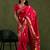 Pink floral woven design zari saree