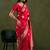 Pink floral woven design zari saree