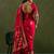 Pink floral woven design zari saree