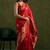Red woven design zari saree