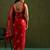 Red woven design zari saree