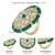 Kundan & beads studded ethnic green finger ring fashion jewellery for women