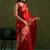 Red woven design zari saree