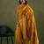 Yellow woven design zari saree