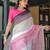 Pink women  linen sarees