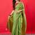 Green zari detail saree
