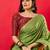 Green zari detail saree