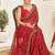 Red bandhani sequinned  georgette bandhani saree