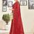 Red bandhani sequinned  georgette bandhani saree