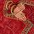 Red bandhani sequinned  georgette bandhani saree