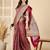 Pink ethnic motifs silk blend banarasi saree
