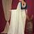Cream embroidered beads and stones saree