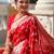 Red woven design zari kanjeevaram saree