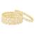 Gold plated kundan & beads studded ethnic bangles fancy jewellery for women (size - 2.6 inch)