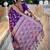 Violet woven design zari kanjeevaram saree