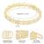 Gold plated kundan & beads studded ethnic bangles fancy jewellery for women (size - 2.6 inch)