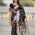 Black woven design zari kanjeevaram saree